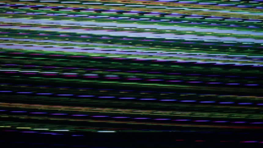 A close up of a crt tv