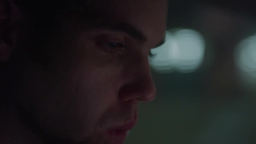 A close up of a mans face