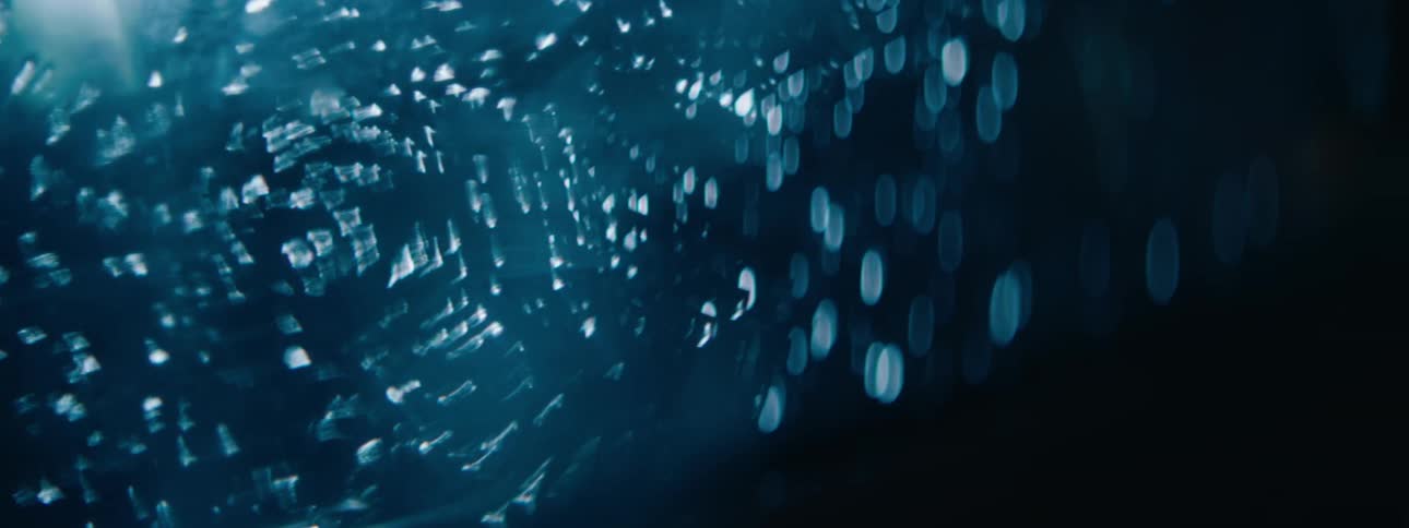 A view of dots on glass outdoors
