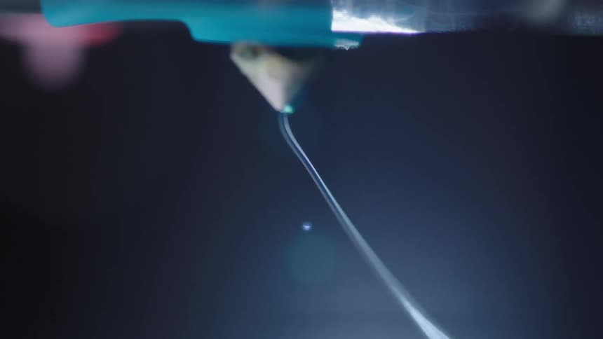 A close up of a 3d printer