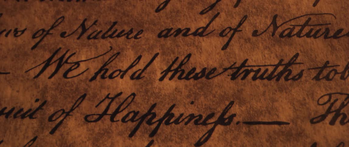 A view of a paper with writing on it and a flashing light