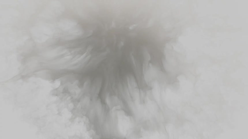 A drop explodes and bursts before disappearing