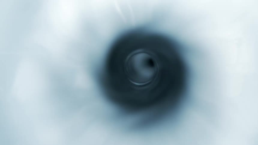 White black and gray colors that look like a straw spinning from the inside