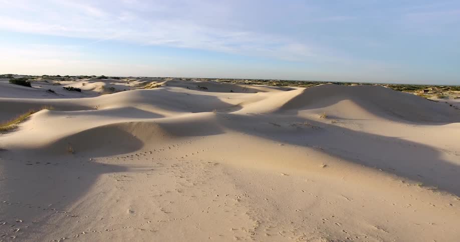 Sand dunes on a sunny day