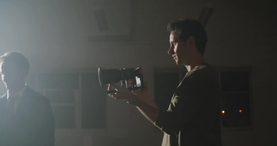 Man holding camera