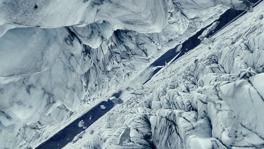 An orbiting shot of a cgi planet