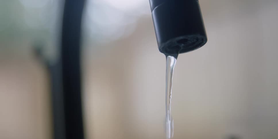 Water dripping from tap