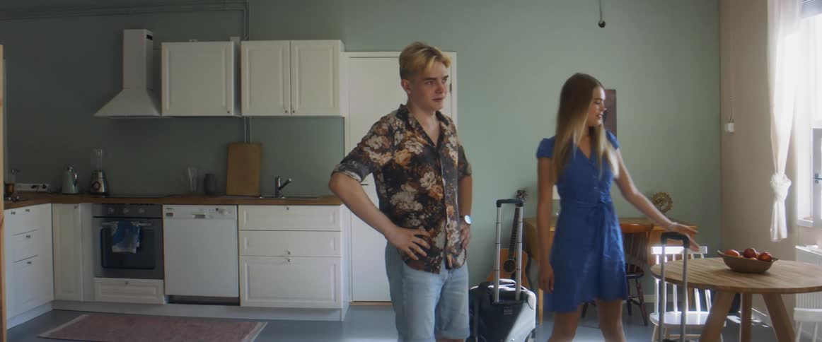 A couple have just moved into an apartment