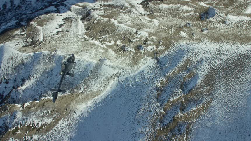 Helicopter flying
