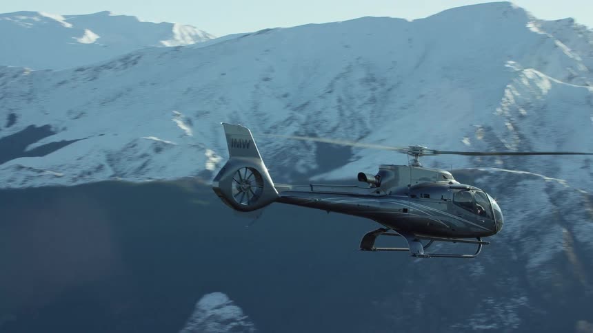 Helicopter flying
