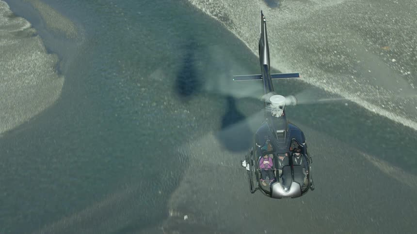 Helicopter flying