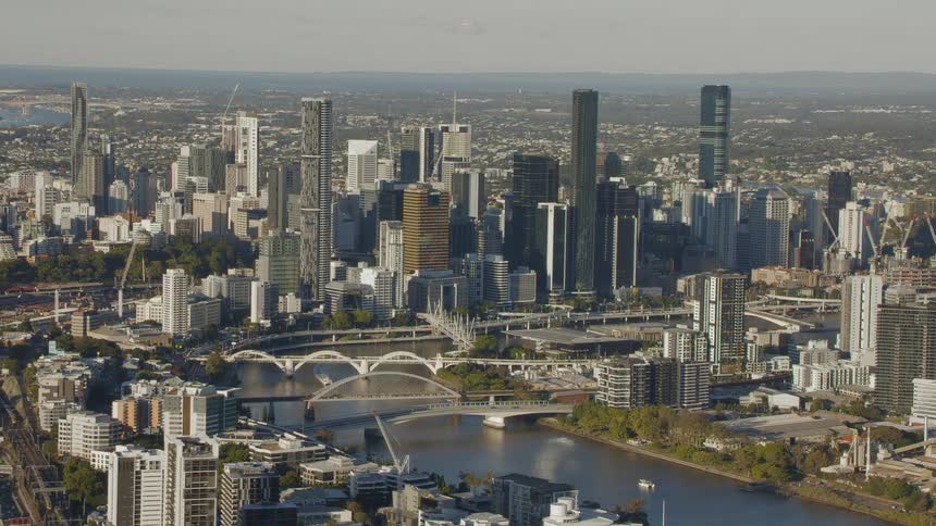 Aerial view of city