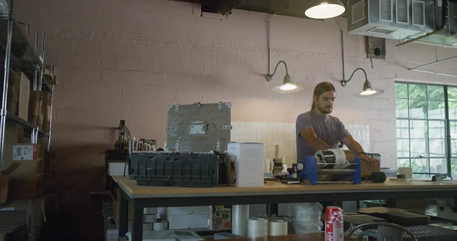 A person working in a shop