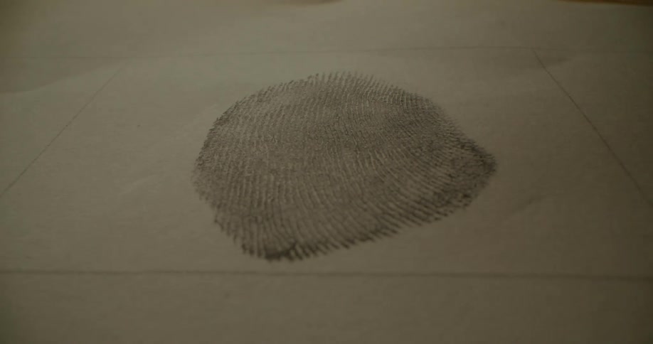 A close up of a fingerprint being taken