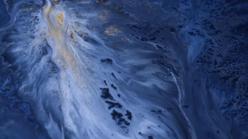 Black blue gold and white colors that look like water and sand