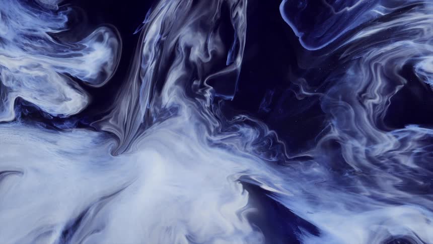 a liquid sky forming clouds and rotating slowly
