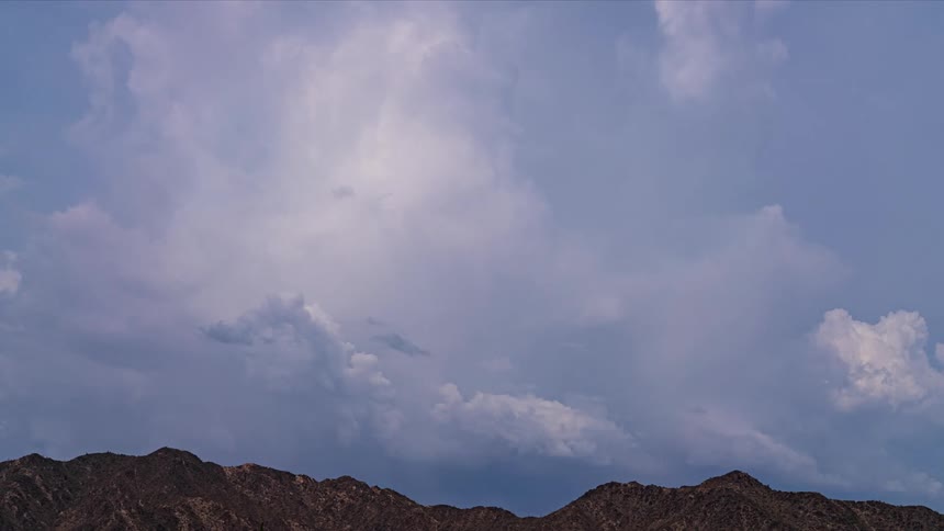 Wide shot of a sky in a time lapse