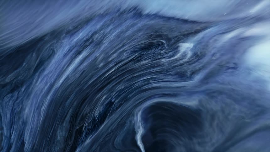 Abstract footage of fluid shapes moving like clouds in the sky
