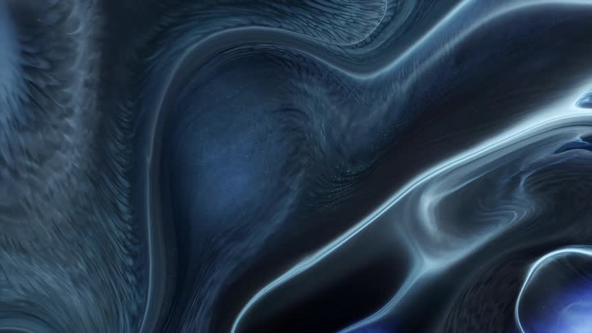 Flowing black and white paint with an abstract and complex texture