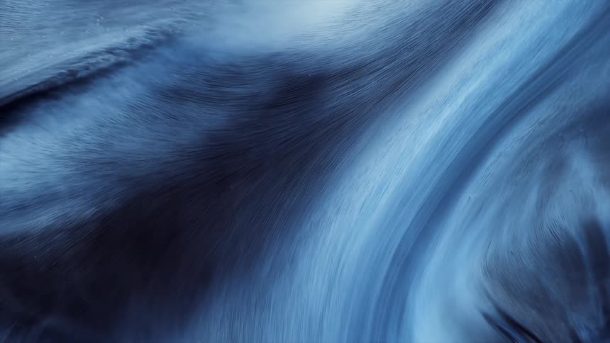 Abstract shapes moving like clouds in the sky