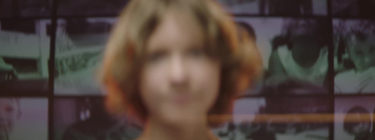 A portrait of a child on stage