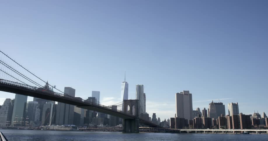 View of a city across a bridge