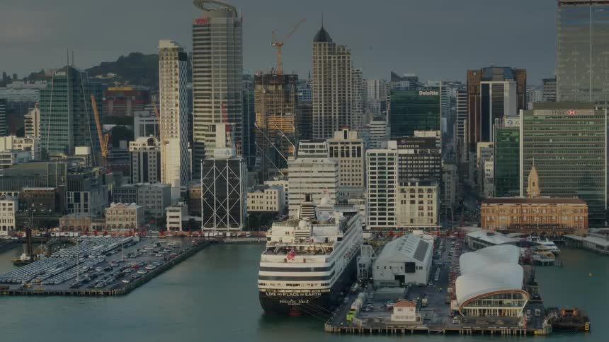 Aerial view of city scape