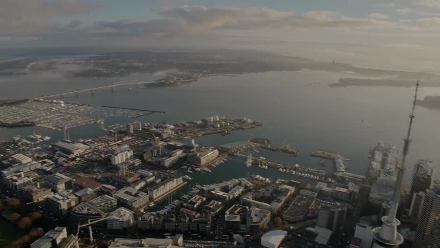 Aerial view of city