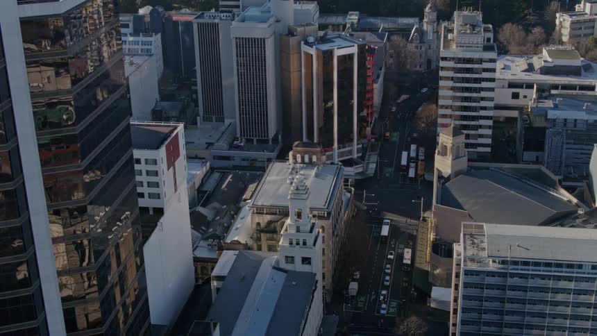 Aerial view of city