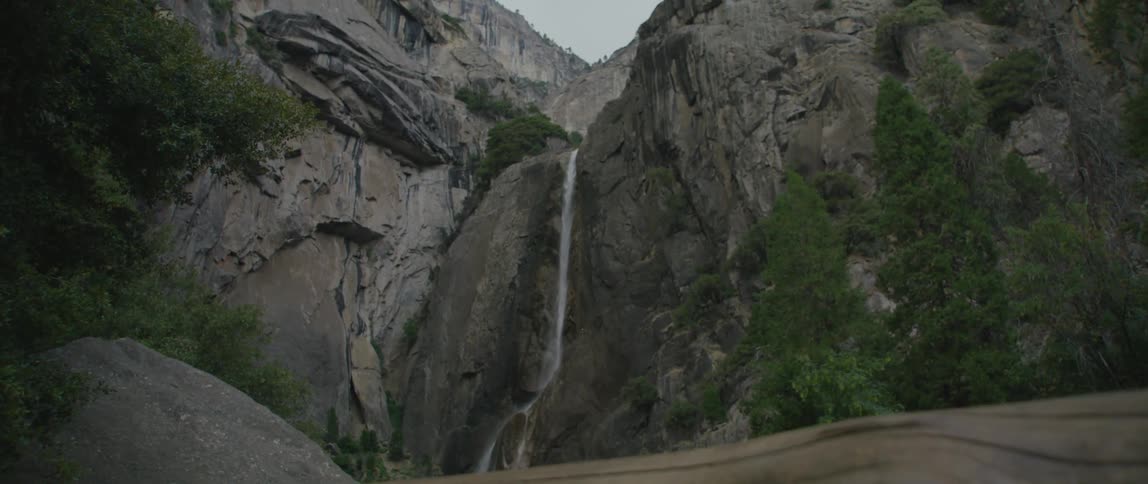 Waterfall on mountain