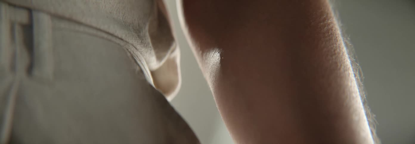 A person is moving their arm slightly