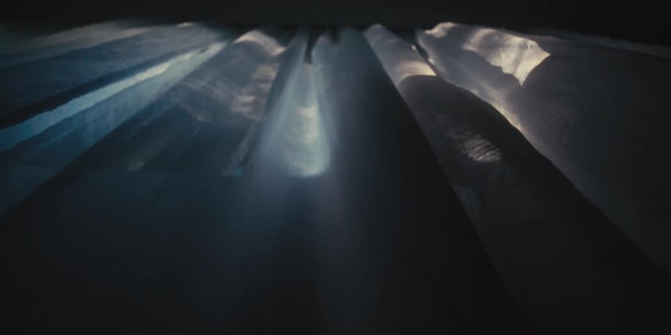 A close up of blinds