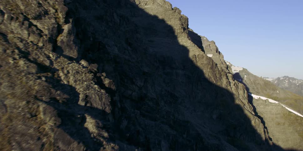 A close view of mountains
