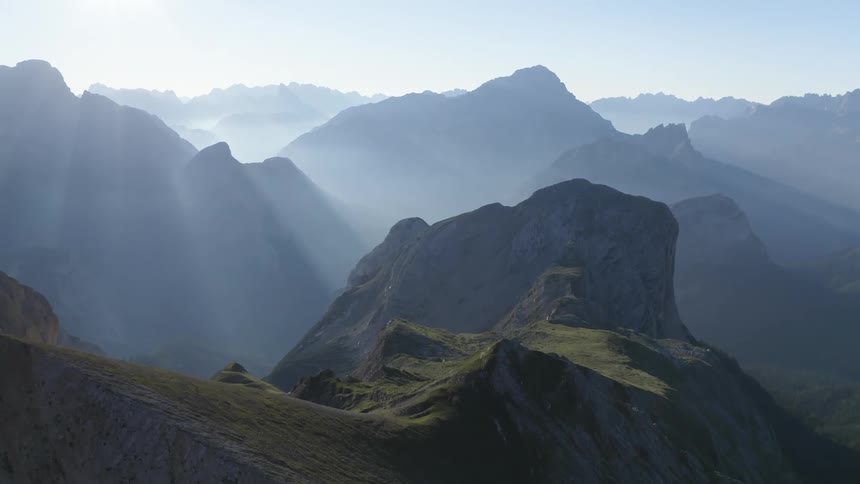 The fog is covering the mountains