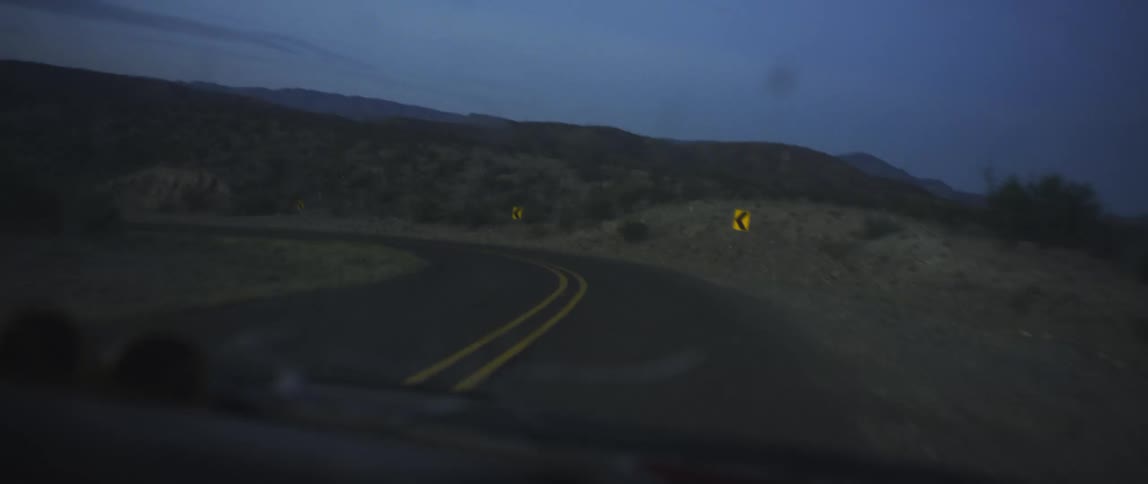 Car driving on road