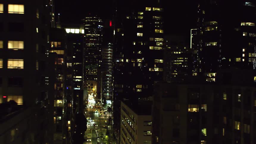 Aerial view of city