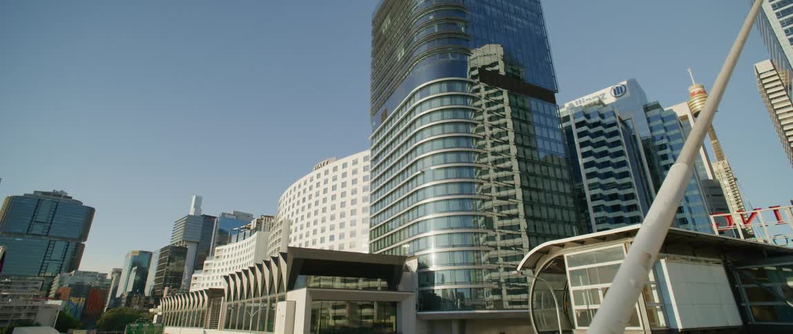 A view of some buildings in a city during the day
