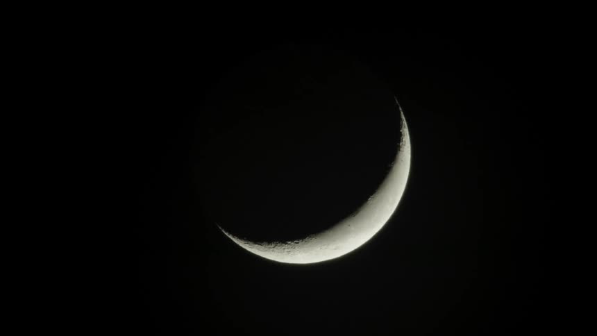 Close up shot of the moon