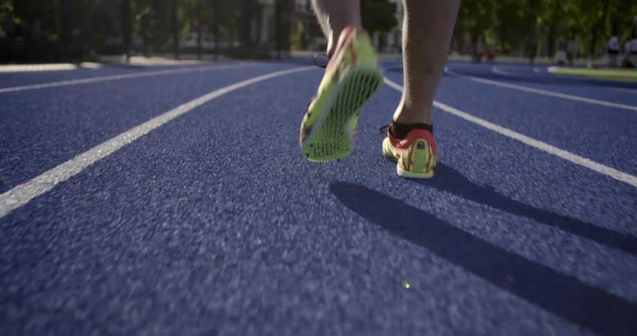 Man Running On Track