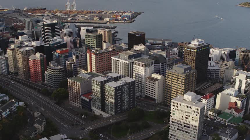 Aerial view of city