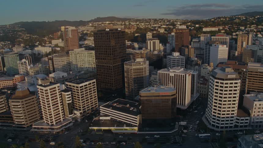 Aerial view of city