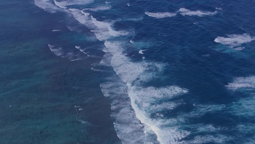An ocean with water and waves