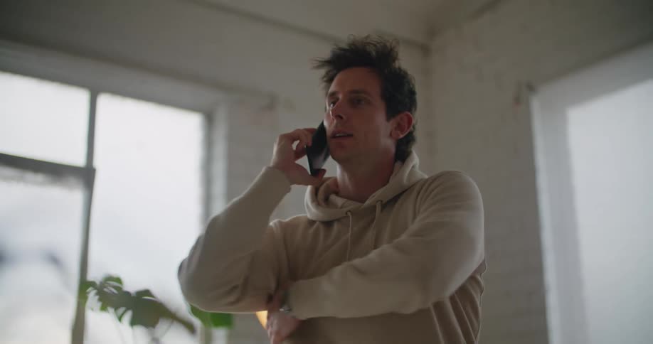 A man talking on a phone