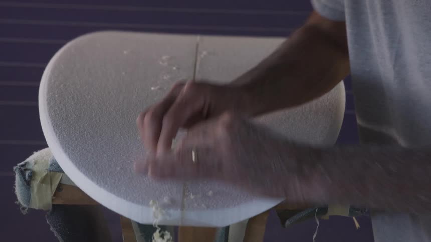 Person removing wood