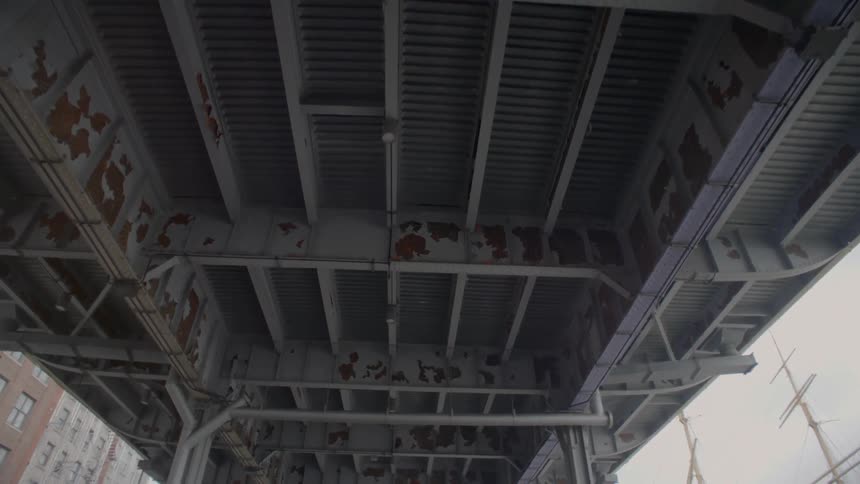 View of the top of an overpass
