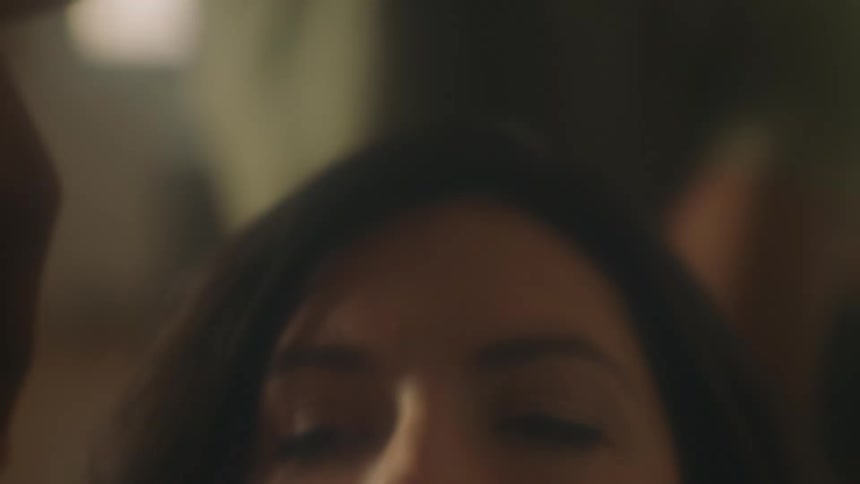 Two people that are touching each other