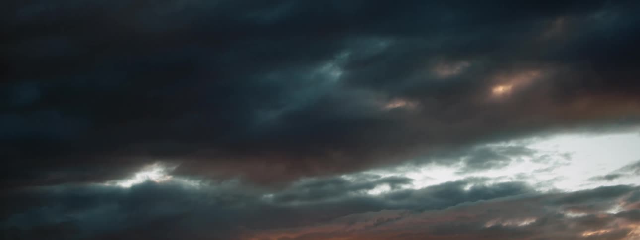 A view of some storm clouds outdoors