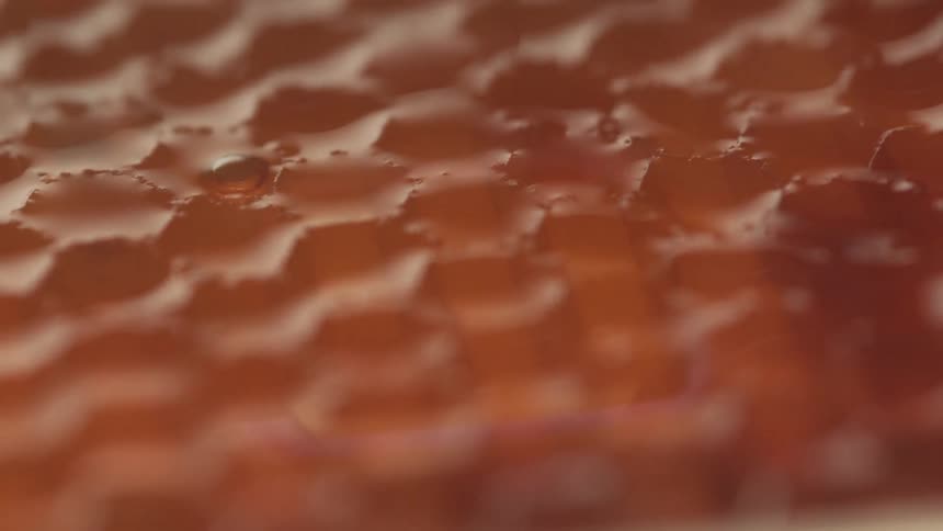 Abstract footage of shapes with bubbles in it