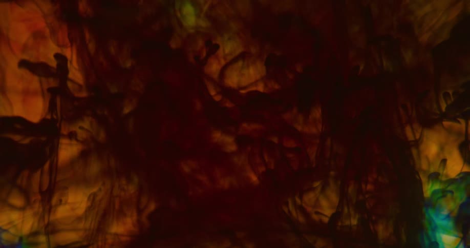Dye in various shades rotates and blends