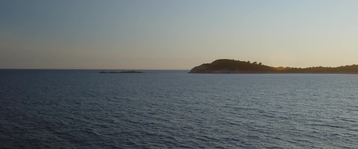A view of the ocean at sunrise